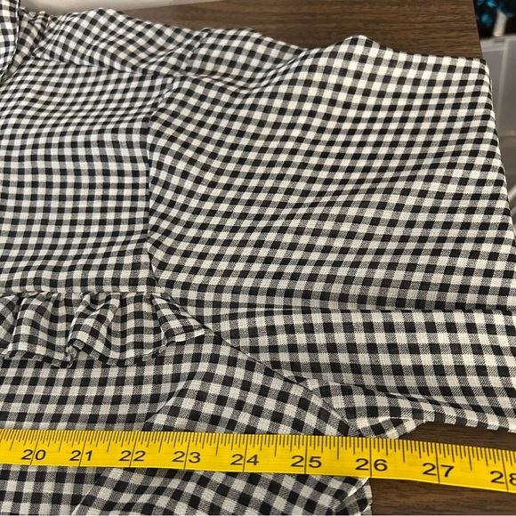 Torrid Black and White Checkered Button-Up Shirt 3X - Picture 7 of 9